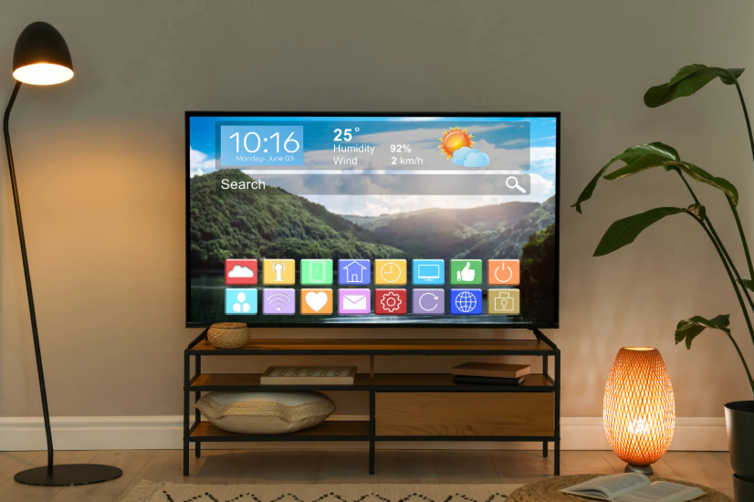 Smart TV interface illustrating smart TV vs streaming device costs and long-term home value.