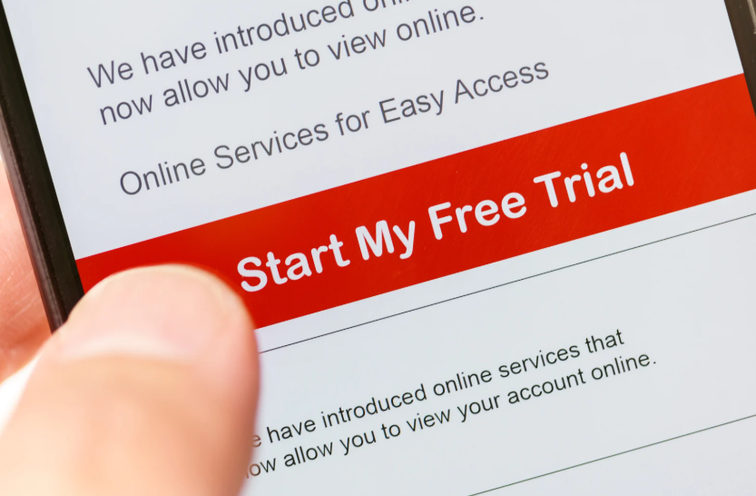 Phone screen showing how to maximize free trials before starting a streaming subscription.